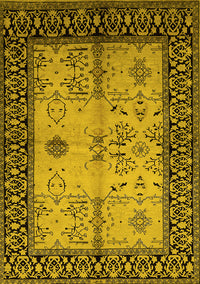 Oriental Yellow Industrial Rug, urb847yw