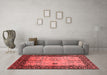 Industrial Red Washable Rugs