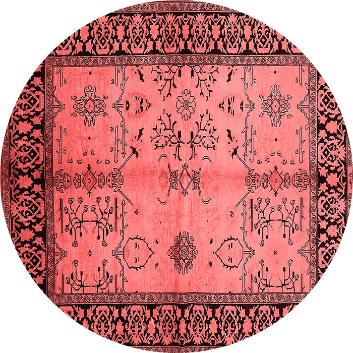 Machine Washable Oriental Red Industrial Rug, wshurb847red