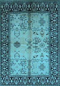 Oriental Light Blue Industrial Rug, urb847lblu