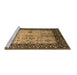 Sideview of Machine Washable Oriental Brown Industrial Rug, wshurb847brn