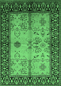 Oriental Emerald Green Industrial Rug, urb847emgrn