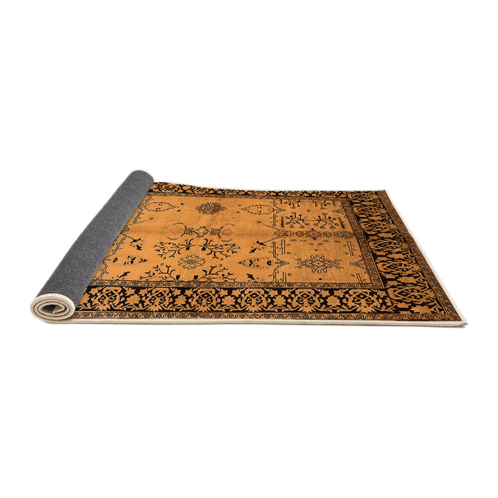 Sideview of Oriental Orange Industrial Rug, urb847org