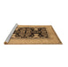 Sideview of Machine Washable Oriental Brown Industrial Rug, wshurb848brn