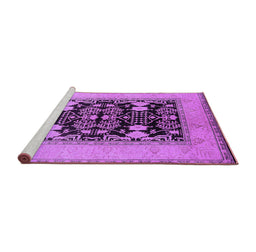 Sideview of Machine Washable Oriental Purple Industrial Area Rugs, wshurb848pur