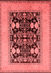 Oriental Red Industrial Rug, urb848red