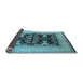 Sideview of Oriental Light Blue Industrial Rug, urb848lblu