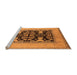 Sideview of Machine Washable Oriental Orange Industrial Area Rugs, wshurb848org