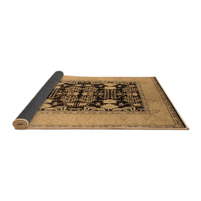 Sideview of Oriental Brown Industrial Rug, urb848brn