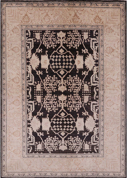 Machine Washable Industrial Modern Coffee Brown Rug, wshurb848