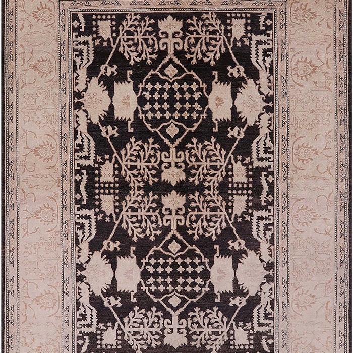 Mid-Century Modern Coffee Brown Oriental Rug, urb848