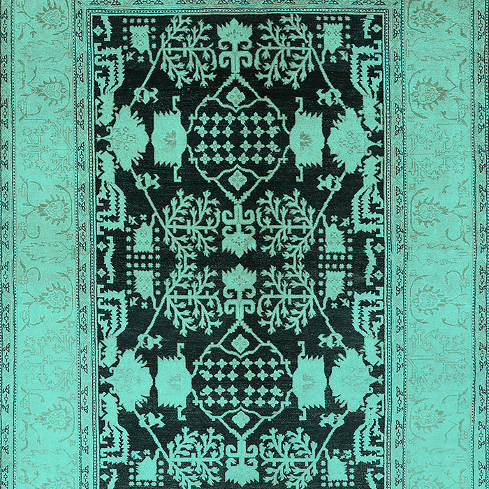 Oriental Turquoise Industrial Rug, urb848turq