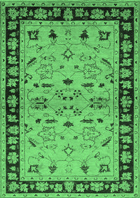 Oriental Emerald Green Industrial Rug, urb849emgrn