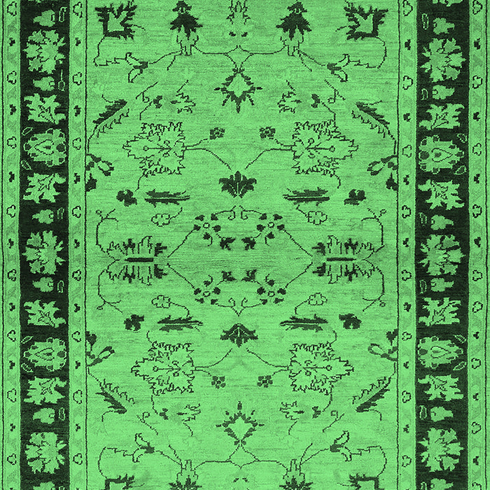 Oriental Emerald Green Industrial Rug, urb849emgrn