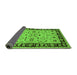 Sideview of Oriental Green Industrial Rug, urb849grn