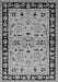 Machine Washable Oriental Gray Industrial Rug, wshurb849gry