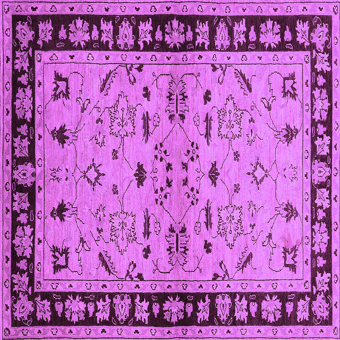 Square Oriental Purple Industrial Rug, urb849pur