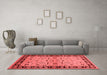 Industrial Red Washable Rugs