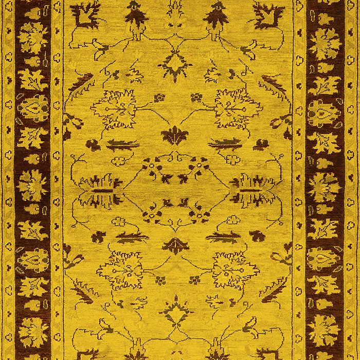 Oriental Yellow Industrial Rug, urb849yw