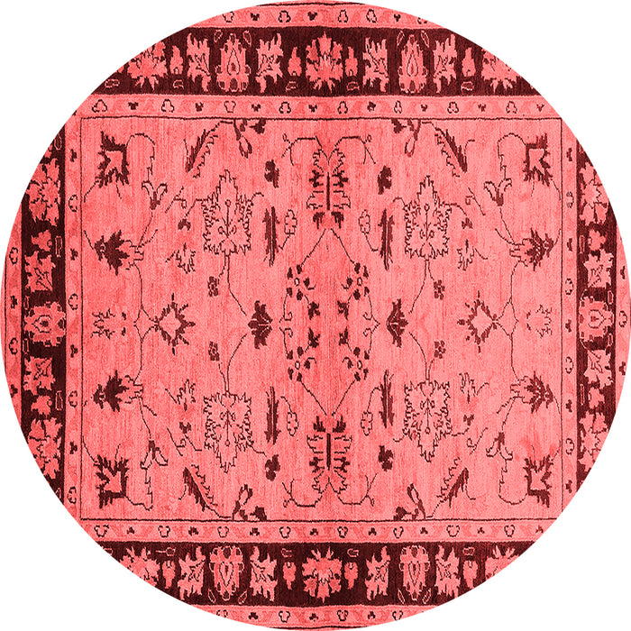 Machine Washable Oriental Red Industrial Rug, wshurb849red