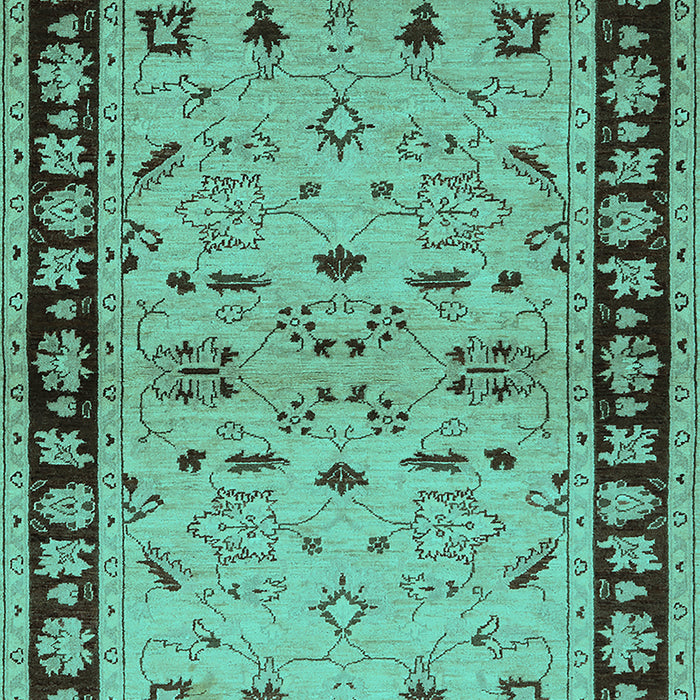 Oriental Turquoise Industrial Rug, urb849turq