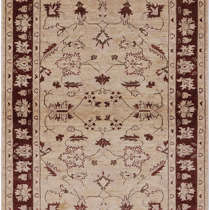Mid-Century Modern Sienna Brown Oriental Rug, urb849