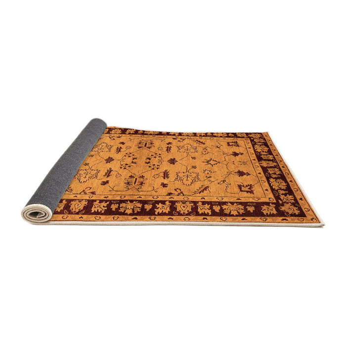 Sideview of Oriental Orange Industrial Rug, urb849org