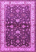 Machine Washable Oriental Purple Industrial Area Rugs, wshurb850pur