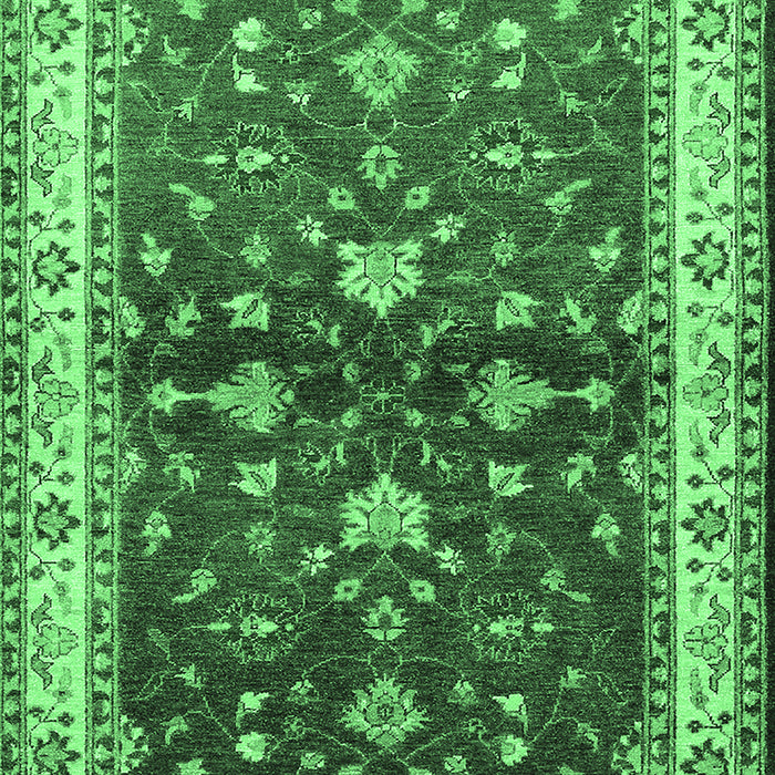 Machine Washable Oriental Emerald Green Industrial Area Rugs, wshurb850emgrn