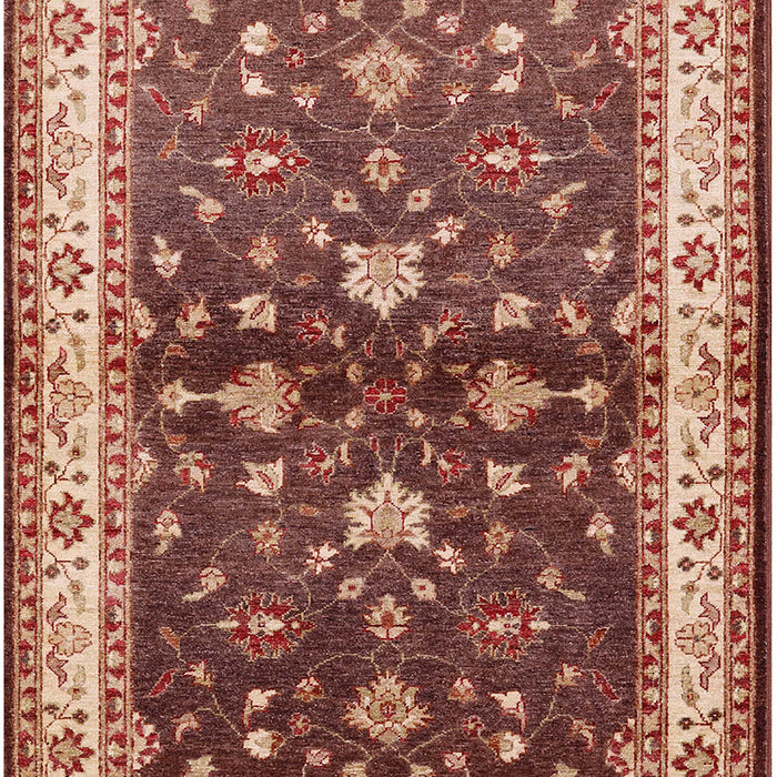 Mid-Century Modern Sandy Brown Oriental Rug, urb850