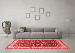 Industrial Red Washable Rugs