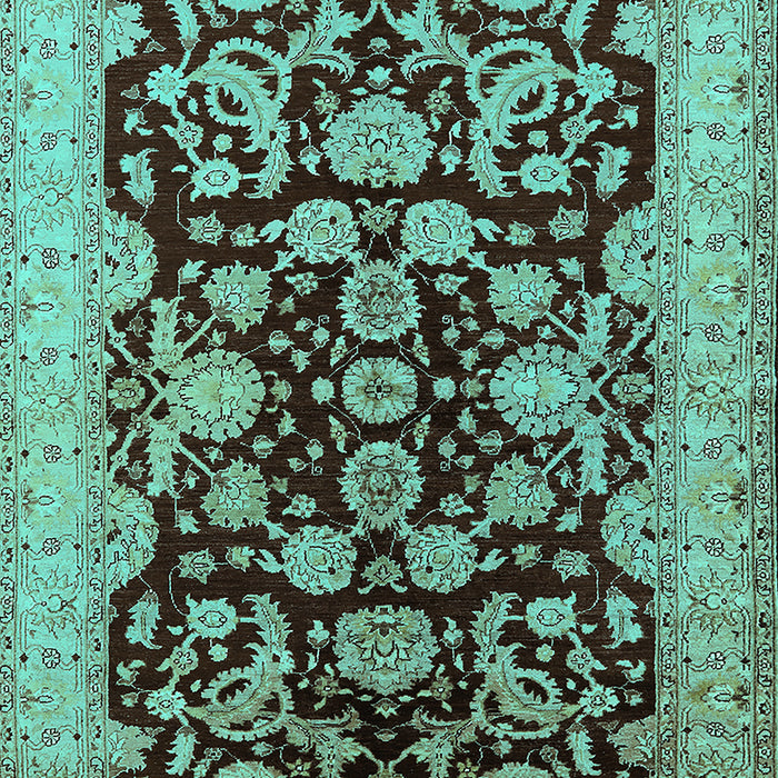 Oriental Turquoise Industrial Rug, urb851turq