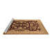 Sideview of Machine Washable Oriental Brown Industrial Rug, wshurb851brn