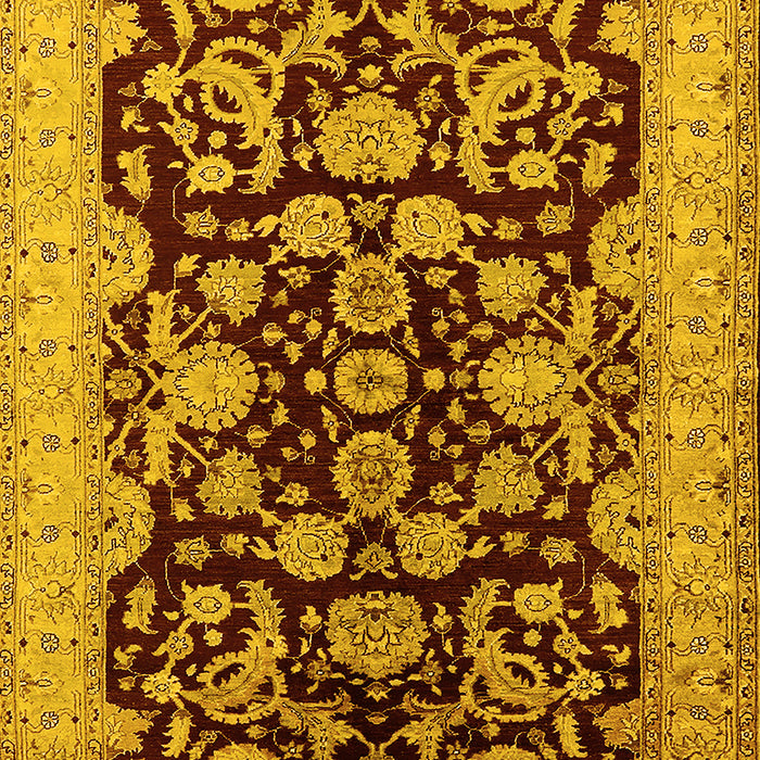 Oriental Yellow Industrial Rug, urb851yw
