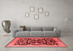 Industrial Red Washable Rugs