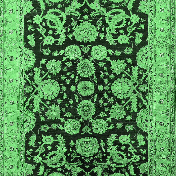Oriental Emerald Green Industrial Rug, urb851emgrn