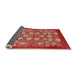 Sideview of Mid-Century Modern Red Oriental Rug, urb852