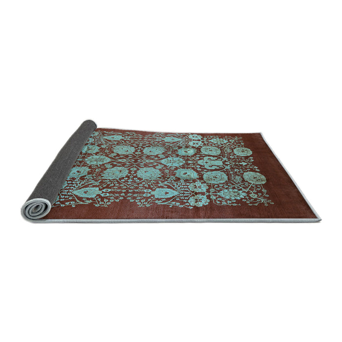 Sideview of Oriental Light Blue Industrial Rug, urb852lblu