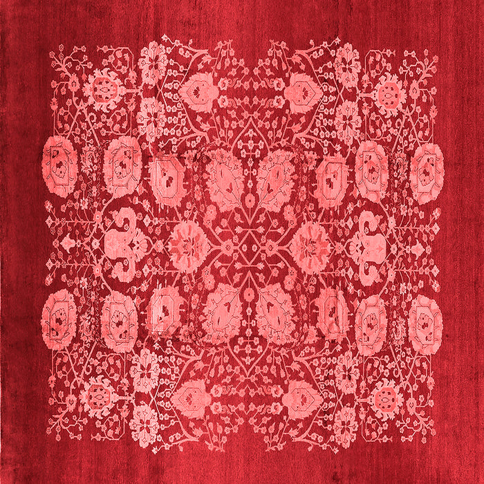 Machine Washable Oriental Red Industrial Rug, wshurb852red