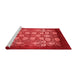 Industrial Red Washable Rugs