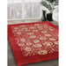 Machine Washable Industrial Modern Red Rug in a Family Room, wshurb852