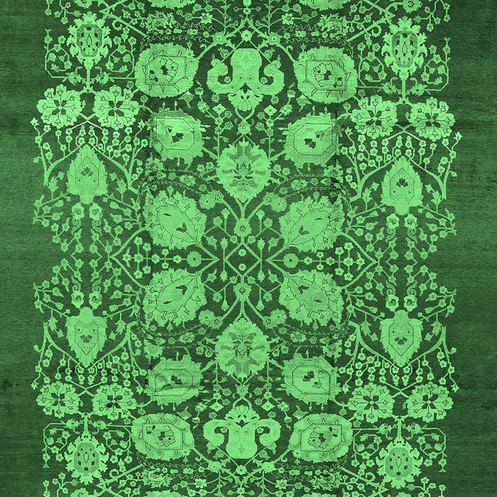 Oriental Emerald Green Industrial Rug, urb852emgrn