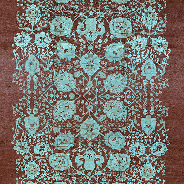 Oriental Light Blue Industrial Rug, urb852lblu