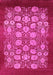 Machine Washable Oriental Pink Industrial Rug, wshurb852pnk