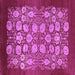 Square Oriental Purple Industrial Rug, urb852pur