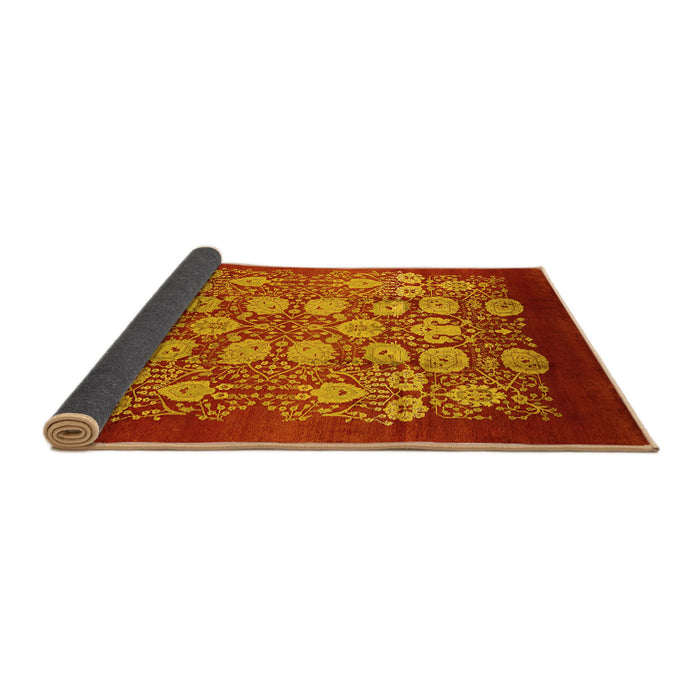 Sideview of Oriental Yellow Industrial Rug, urb852yw