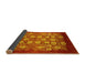 Sideview of Oriental Yellow Industrial Rug, urb852yw