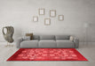 Industrial Red Washable Rugs