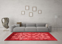 Machine Washable Oriental Red Industrial Rug, wshurb852red