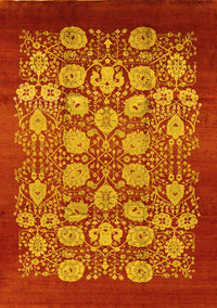 Oriental Yellow Industrial Rug, urb852yw